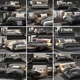Bed Colection 01 - (10 Items) 3D model